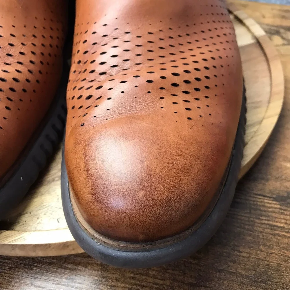 Cole Haan 2.ZERØGRAND Laser Wingtip Oxford Mens 16M British Tan Leather Lined